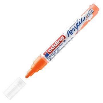 Edding 5100 Akrilik Markör 2-3mm Yuvarlak Uç Fosforlu Turuncu