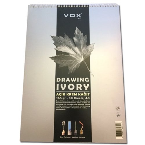 Vox Eskiz Çizim Defteri A3 Krem 165gr 30yp