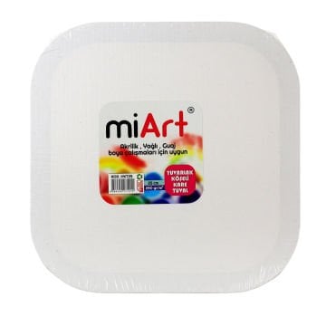 miArt Tuval Kare Yuvarlak Köşeli 25x25cm