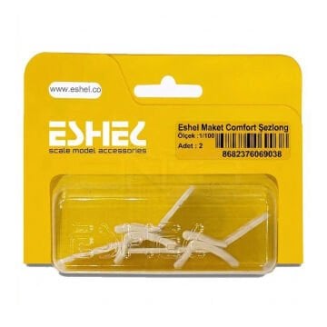 Eshel Maket Comfort Şezlong 1/100 2li