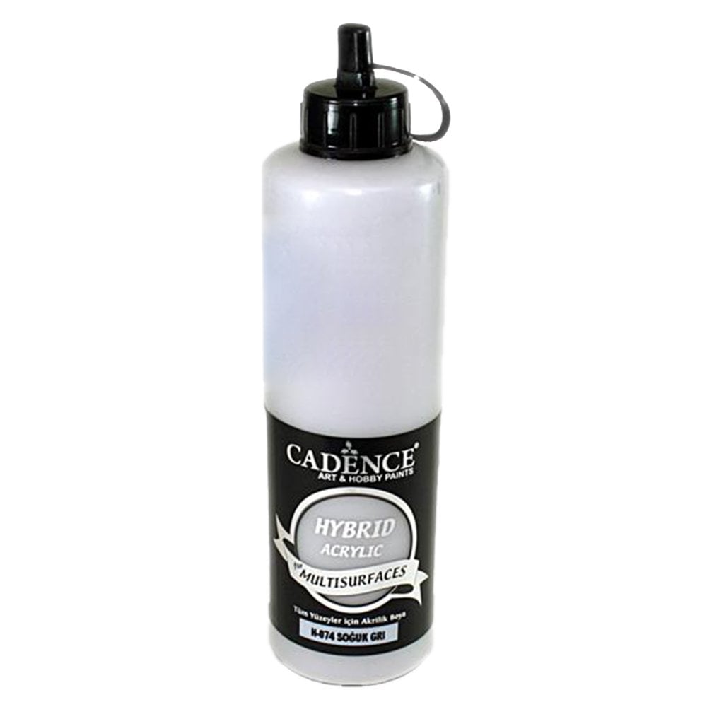 Cadence Akrilik Boya Hybrid Multisurface 500ml H074 Soğuk Gri