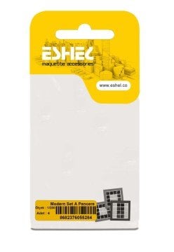 Eshel Maket Modern Set A Pencere 1/200 4lü