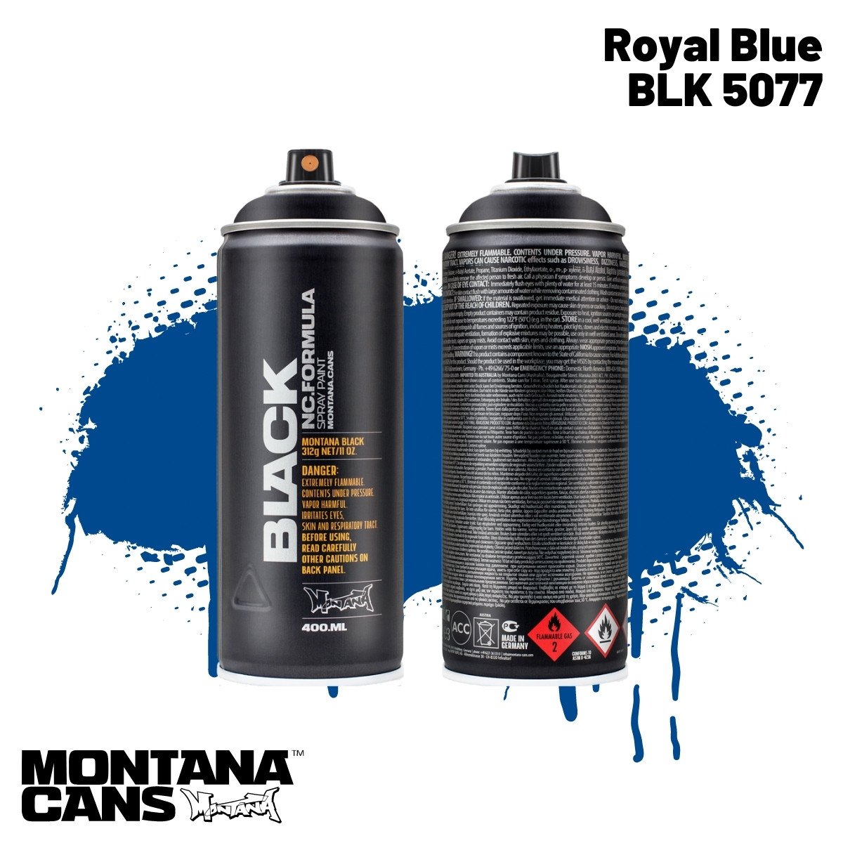 Montana Black Sprey Boya 400ml BLK5077 Royal Blue