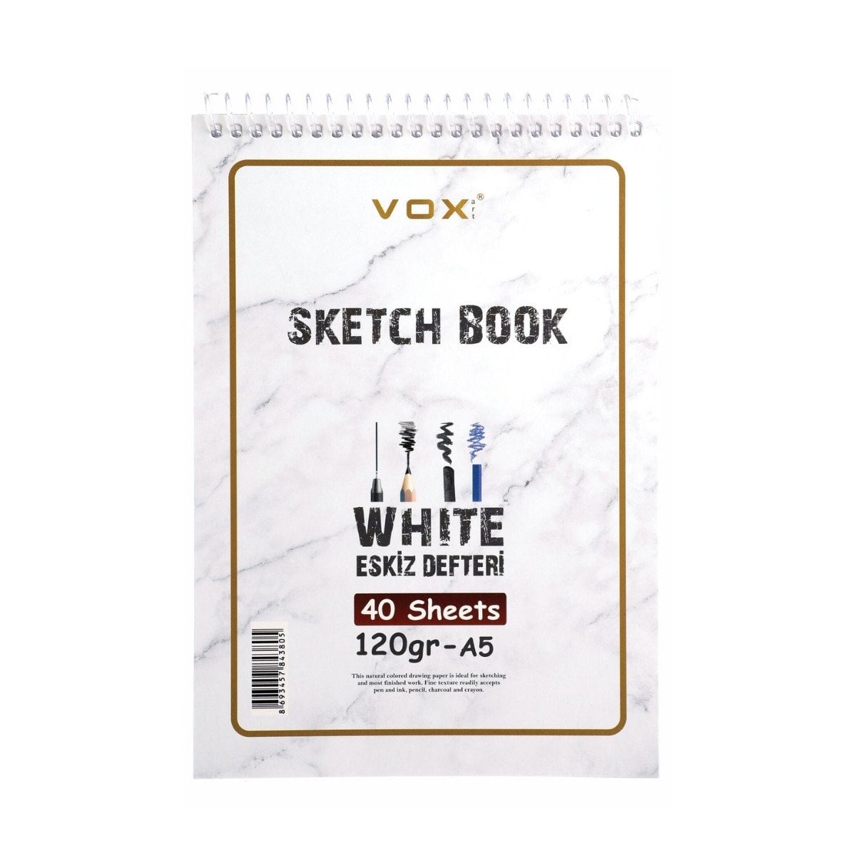 Vox Eskiz Çizim Defteri A5 120gr 40yp