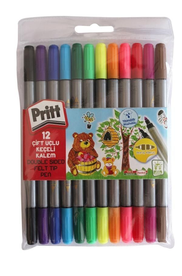 Pritt Çift Uçlu Keçeli Kalem Seti 12 Renk
