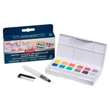 Derwent Pastel Shades Sulu Boya Paint Pan Seti 12li