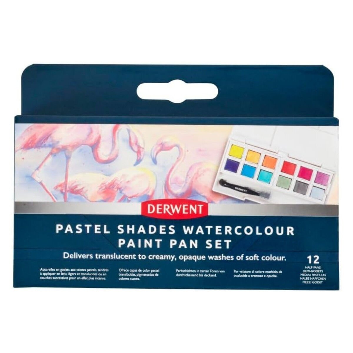 Derwent Pastel Shades Sulu Boya Paint Pan Seti 12li