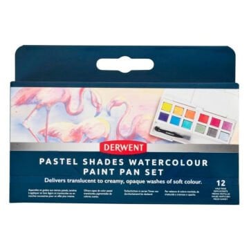 Derwent Pastel Shades Sulu Boya Paint Pan Seti 12li