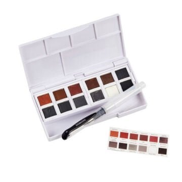 Derwent Pastel Shade And Tone Sulu Boya Paint Pan Seti 12li