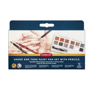 Derwent Pastel Shade And Tone Sulu Boya Paint Pan Seti 12li
