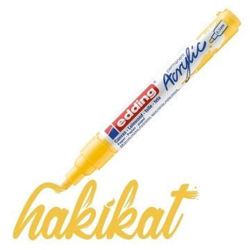 Edding 5100 Akrilik Markör 2-3mm Yuvarlak Uç Trafik Sarı