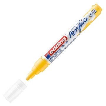 Edding 5100 Akrilik Markör 2-3mm Yuvarlak Uç Trafik Sarı