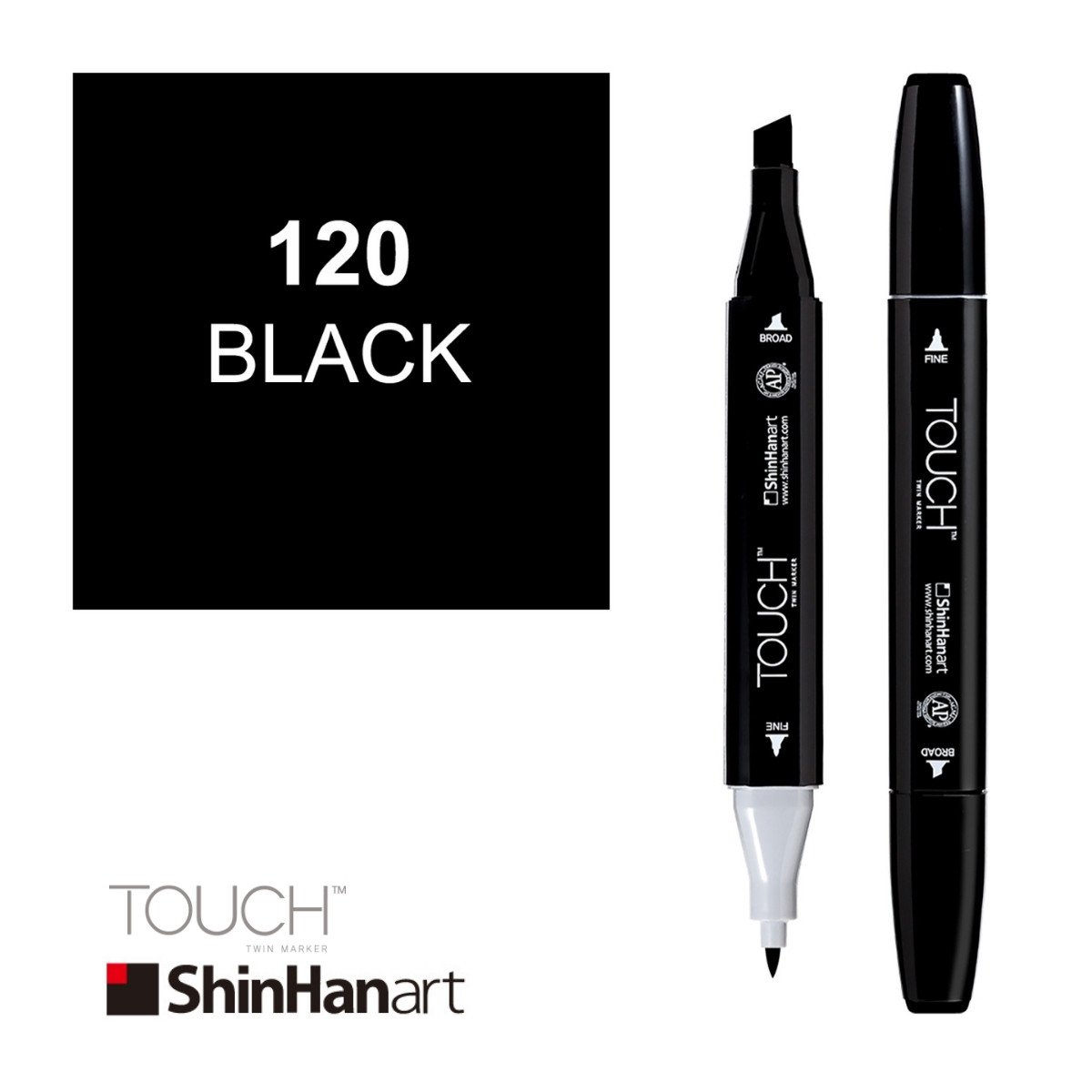 ShinHan Art Touch Twin Marker 120 Black