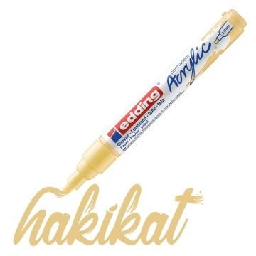 Edding 5100 Akrilik Markör 2-3mm Yuvarlak Uç Pastel Sarı