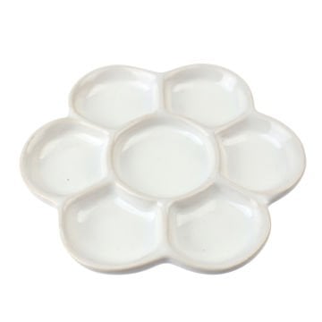 Karin Porselen Papatya Palet 13,5 cm 7 Bölme