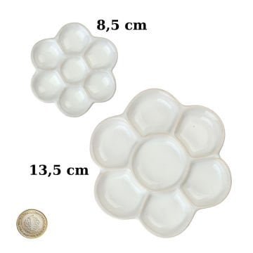 Karin Porselen Papatya Palet 13,5 cm 7 Bölme