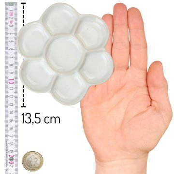 Karin Porselen Papatya Palet 13,5 cm 7 Bölme
