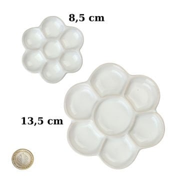 Karin Porselen Papatya Palet 8,5 cm 7 Bölme