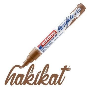 Edding 5100 Akrilik Markör 2-3mm Yuvarlak Uç Fındık Kahvesi
