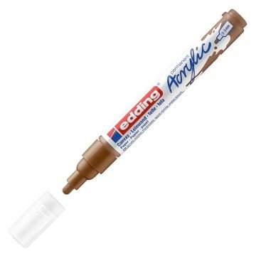 Edding 5100 Akrilik Markör 2-3mm Yuvarlak Uç Fındık Kahvesi