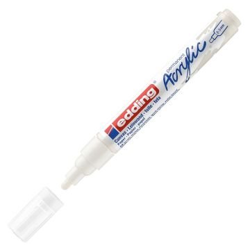 Edding 5100 Akrilik Markör 2-3mm Yuvarlak Uç Trafik Beyaz