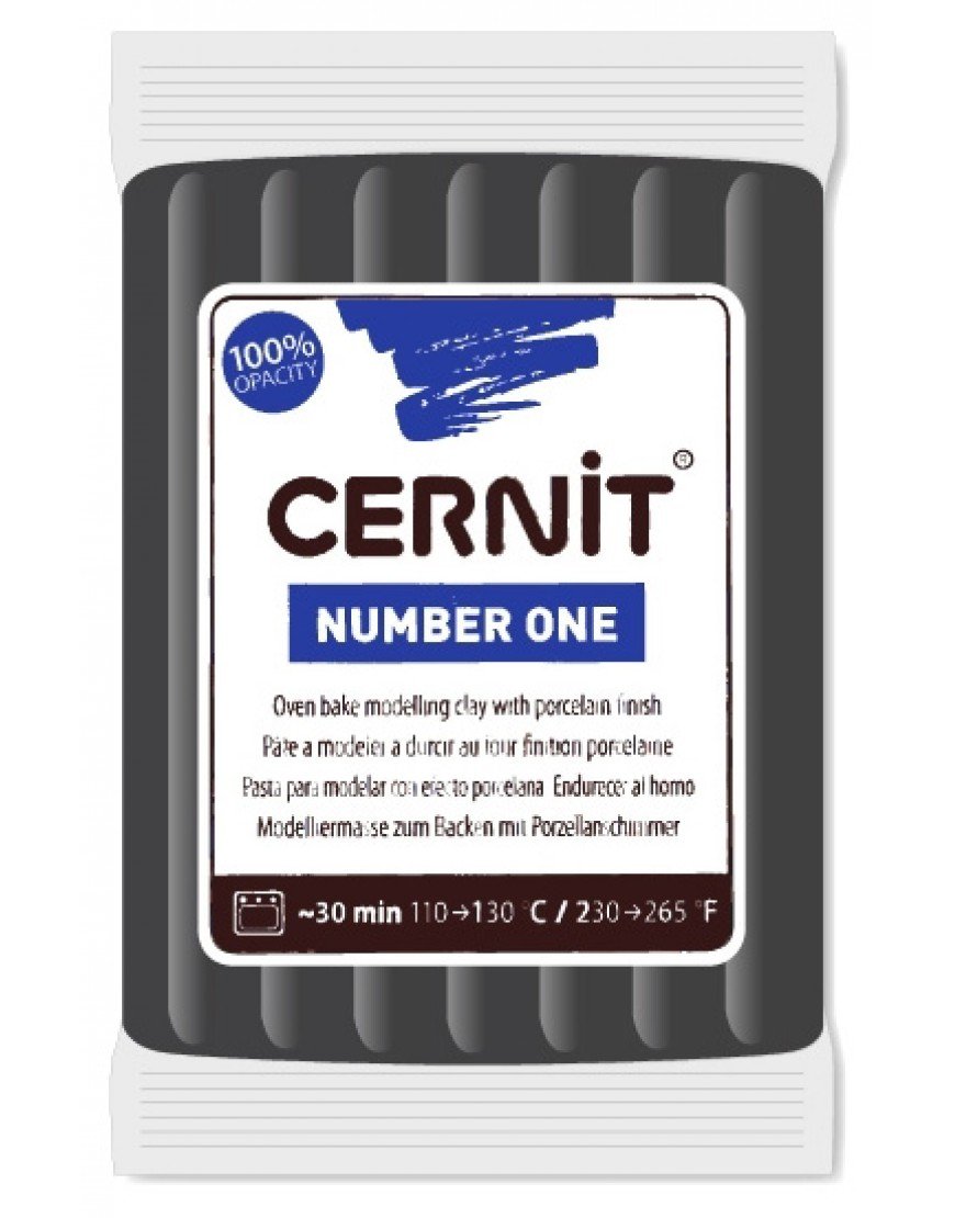 Cernit Number One Polimer Kil 56gr 100 Black