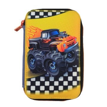 BBack 3 Fermuarlı Kalem Çantası Offroad Jeep