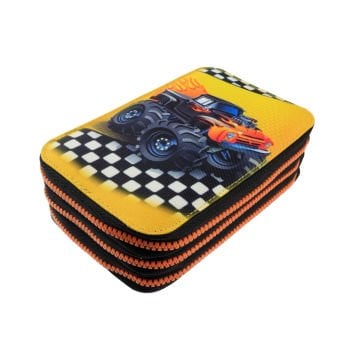 BBack 3 Fermuarlı Kalem Çantası Offroad Jeep
