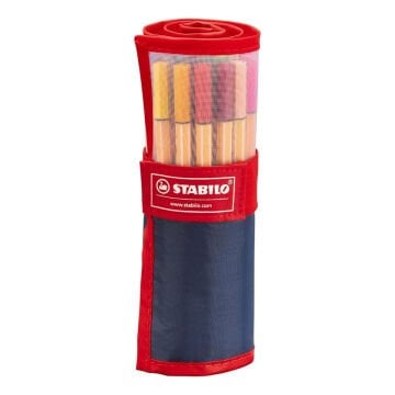 Stabilo Point 88 İnce Uçlu Keçeli Kalem Rollerset 25 Renk