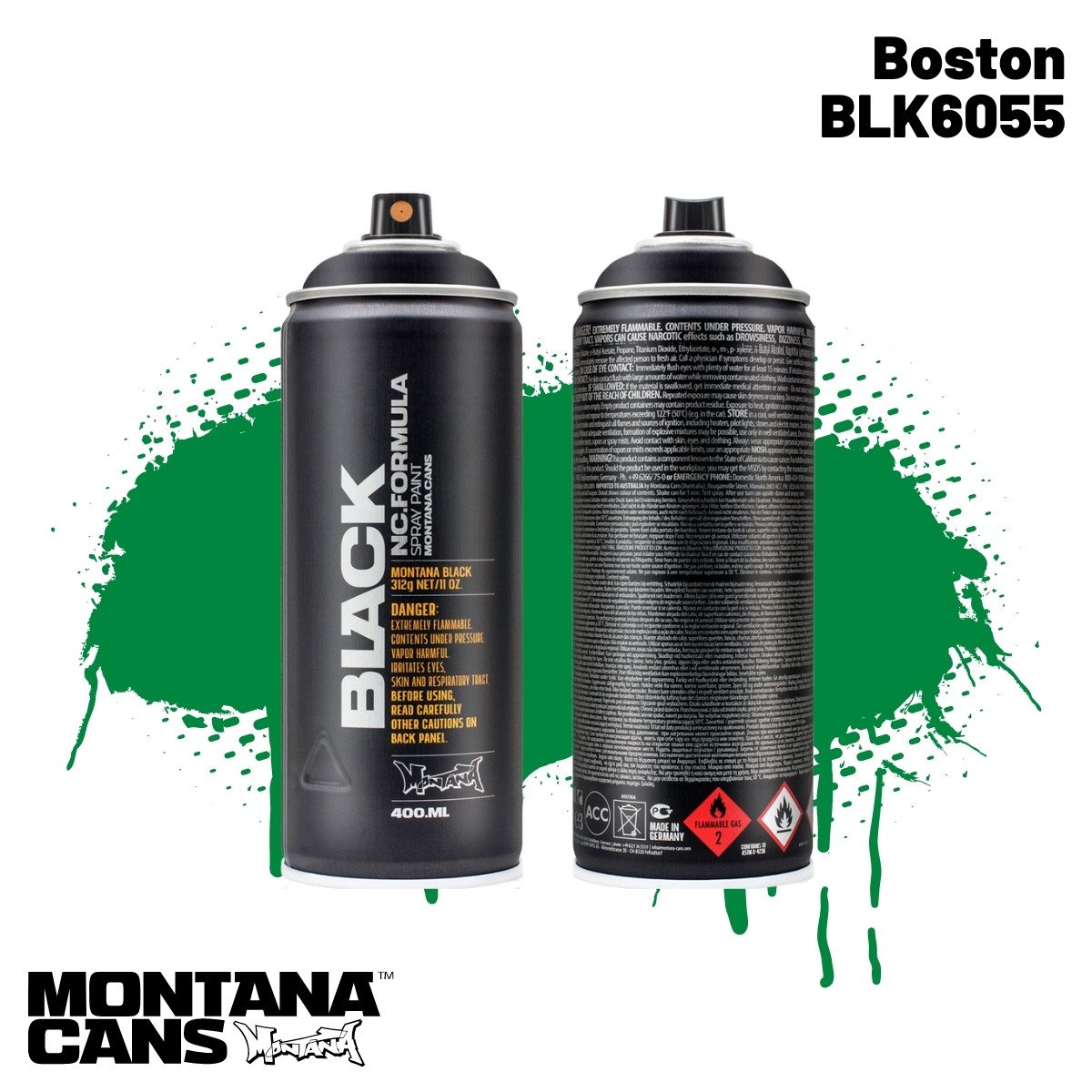 Montana Black Sprey Boya 400ml BLK6055 Boston