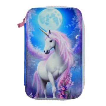 BBack 3 Fermuarlı Kalem Çantası Unicorn