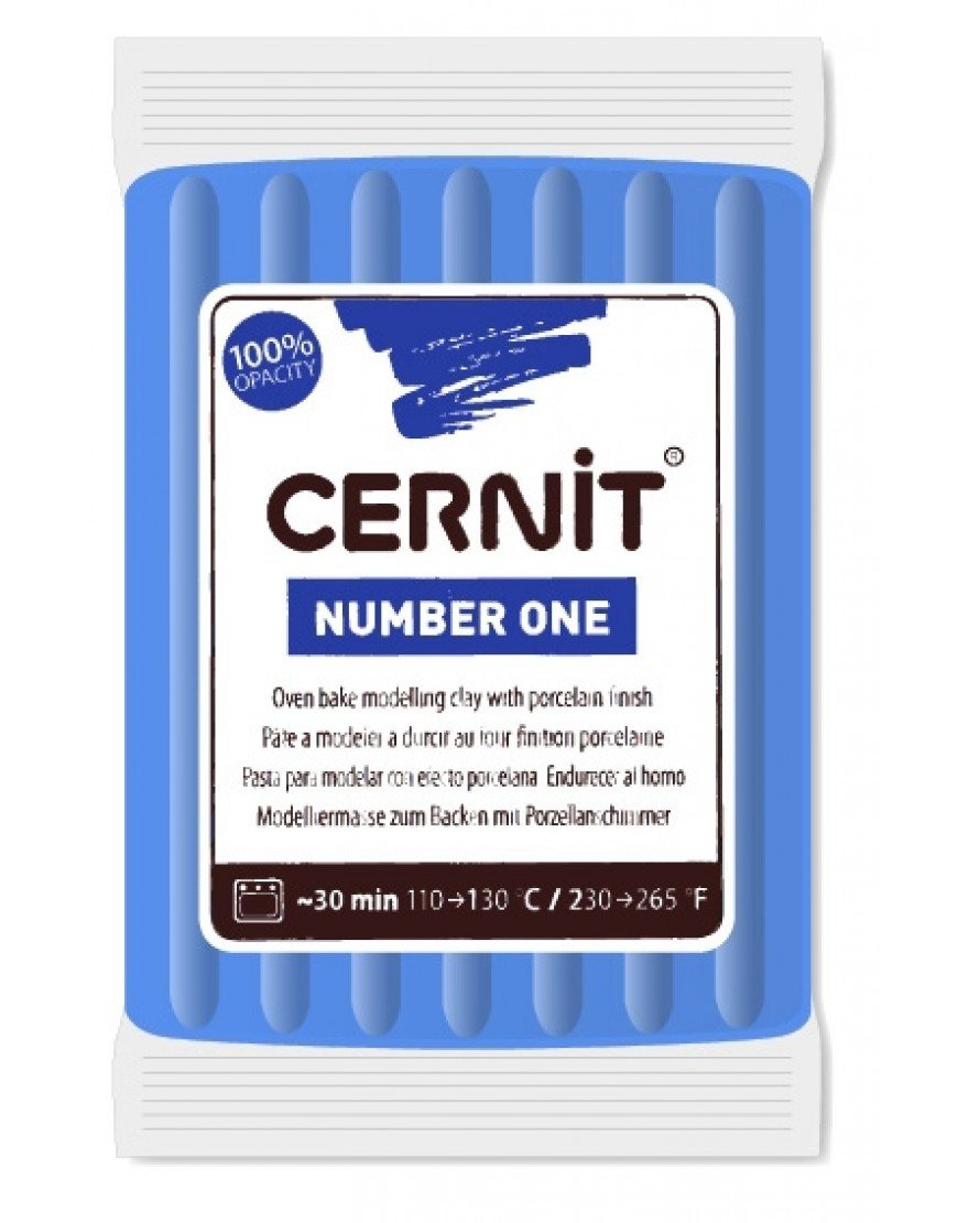 Cernit Number One Polimer Kil 56gr Blue 200