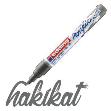 Edding 5100 Akrilik Markör 2-3mm Yuvarlak Uç Antrasit