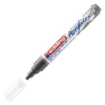 Edding 5100 Akrilik Markör 2-3mm Yuvarlak Uç Antrasit