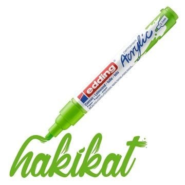 Edding 5100 Akrilik Markör 2-3mm Yuvarlak Uç Sarı-Yeşil