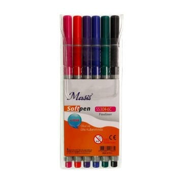 Masis Softpen Fineliner Seti 6lı