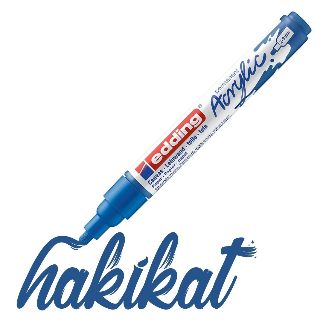 Edding 5100 Akrilik Markör 2-3mm Yuvarlak Uç Gece Mavisi