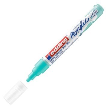 Edding 5100 Akrilik Markör 2-3mm Yuvarlak Uç Parlak Turkuaz