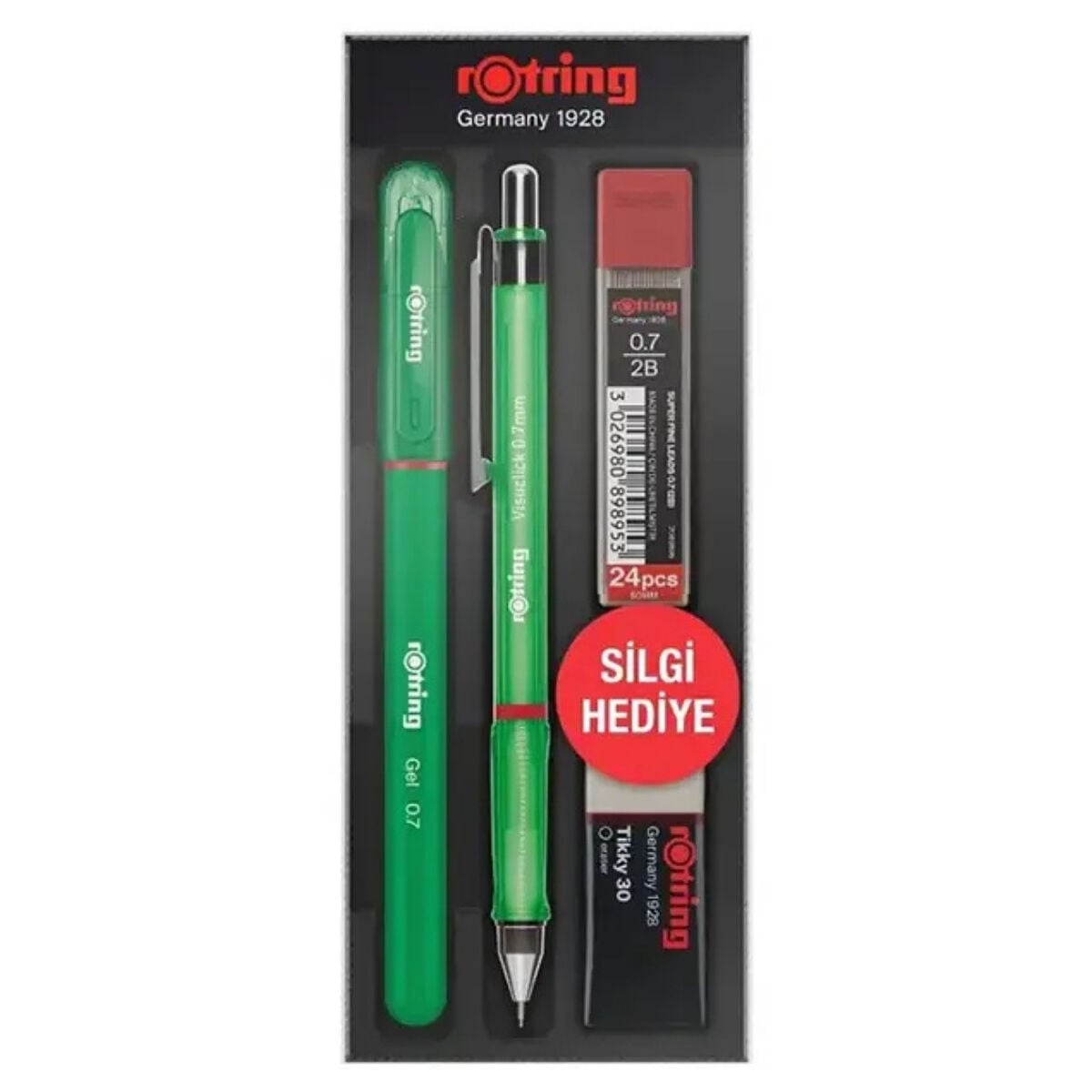 Rotring Visuclick ve Jel Okul Seti 0.7mm Yeşil
