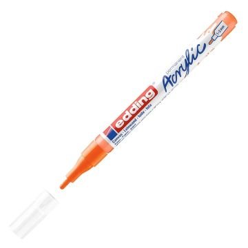 Edding 5300 Akrilik Markör 1-2mm Yuvarlak Uç Fosforlu Turuncu