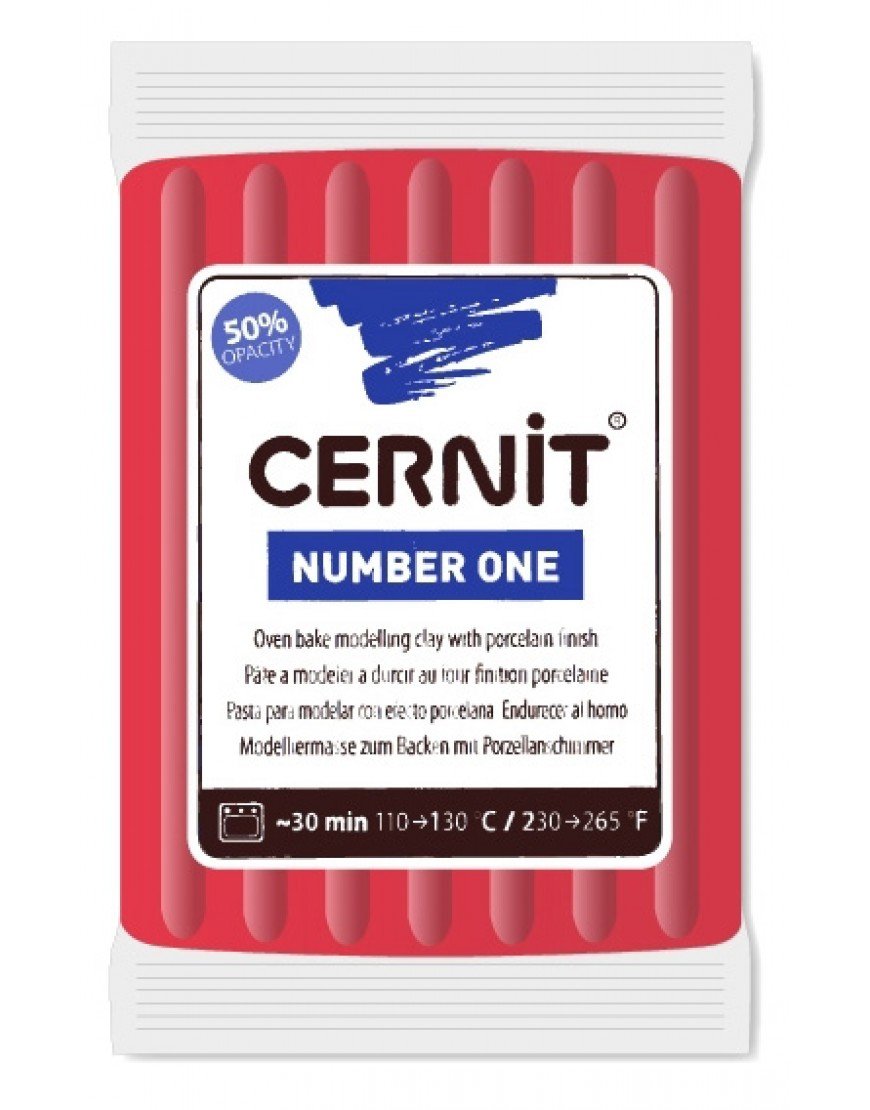 Cernit Number One Polimer Kil 56gr Crimson 420
