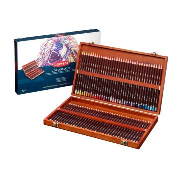 Derwent Coloursoft Kuru Boya Kalemi 72 Renk Özel Ahşap Kutu