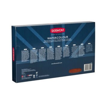 Derwent Watercolour Sulu Boya Kalem Ahşap Kutu Set 72 Renk