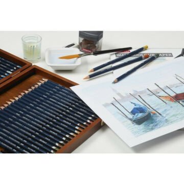 Derwent Watercolour Sulu Boya Kalem Ahşap Kutu Set 72 Renk
