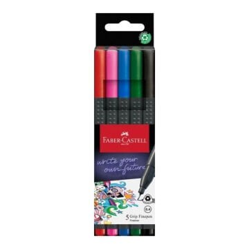 Faber Castell Grip Finepen 2022 5li Set Basic Renkler