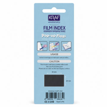 Kraf İndex Film (PP) 25x42mm 4lü 20yp Pop-up 2542