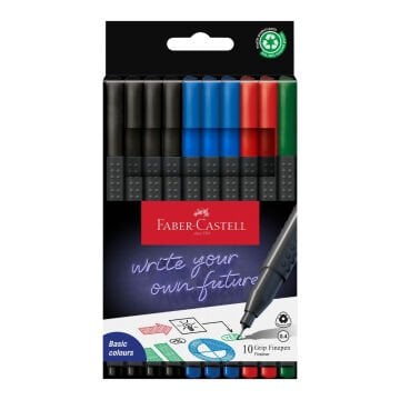 Faber Castell Grip Finepen 2022 10lu Set Basic Renkler