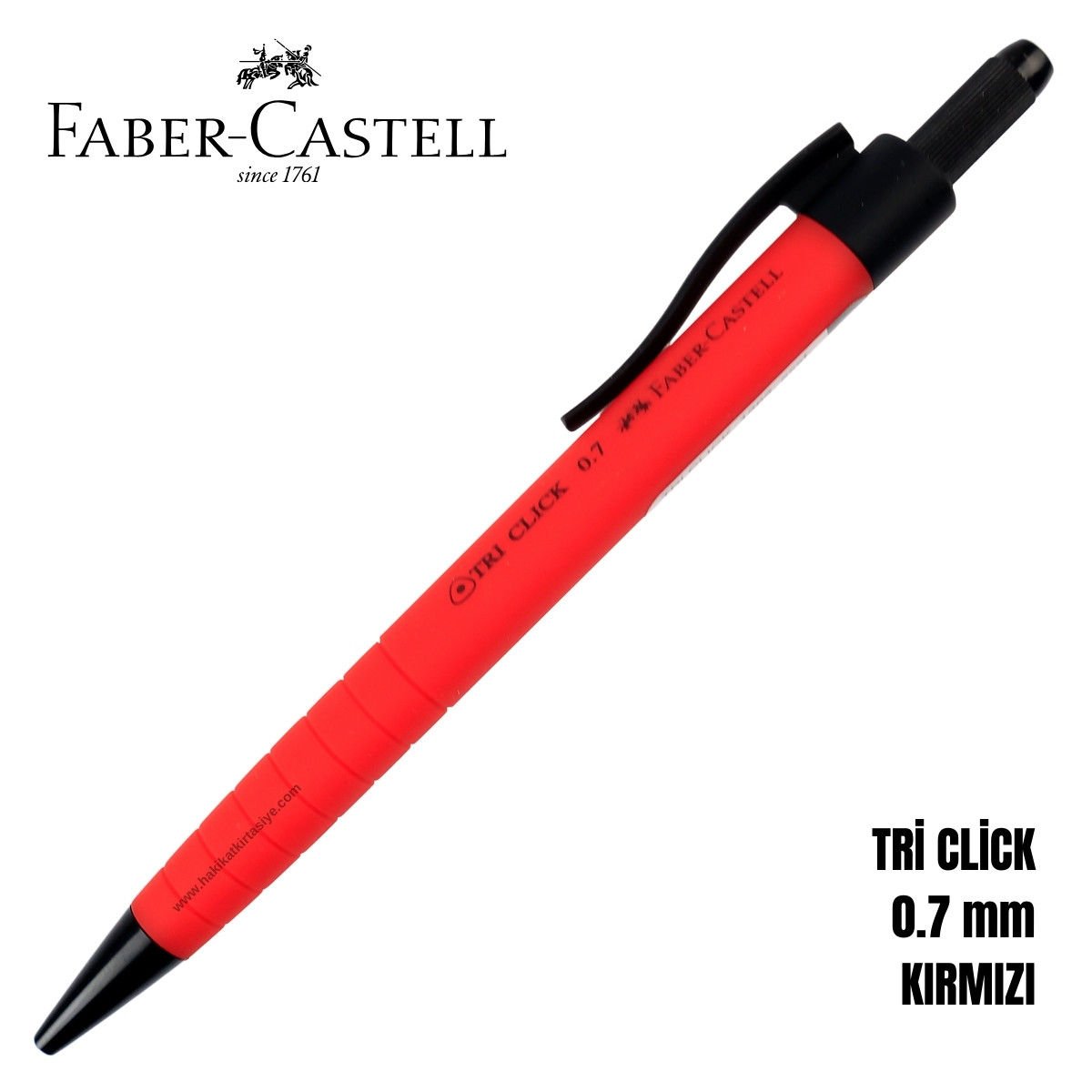 Faber Castell Tri Click Versatil Kalem 0.7mm Kırmızı