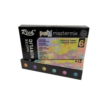 Rich Mastermix Akrilik Boya 60cc 6lı Set Pastel Renkler
