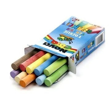 Nova Color Tozsuz Tebeşir 10lu Renkli